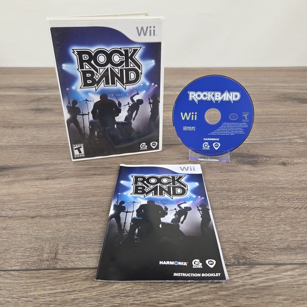 Nintendo Wii Rock Band Tested Working CIB Harmonix Music EA